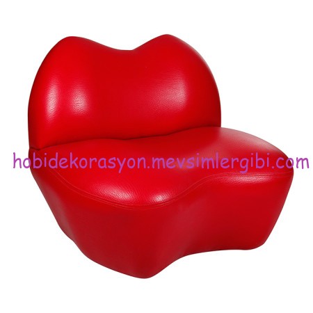 kırmızı dudak koltuk modelleri